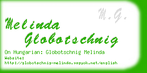 melinda globotschnig business card